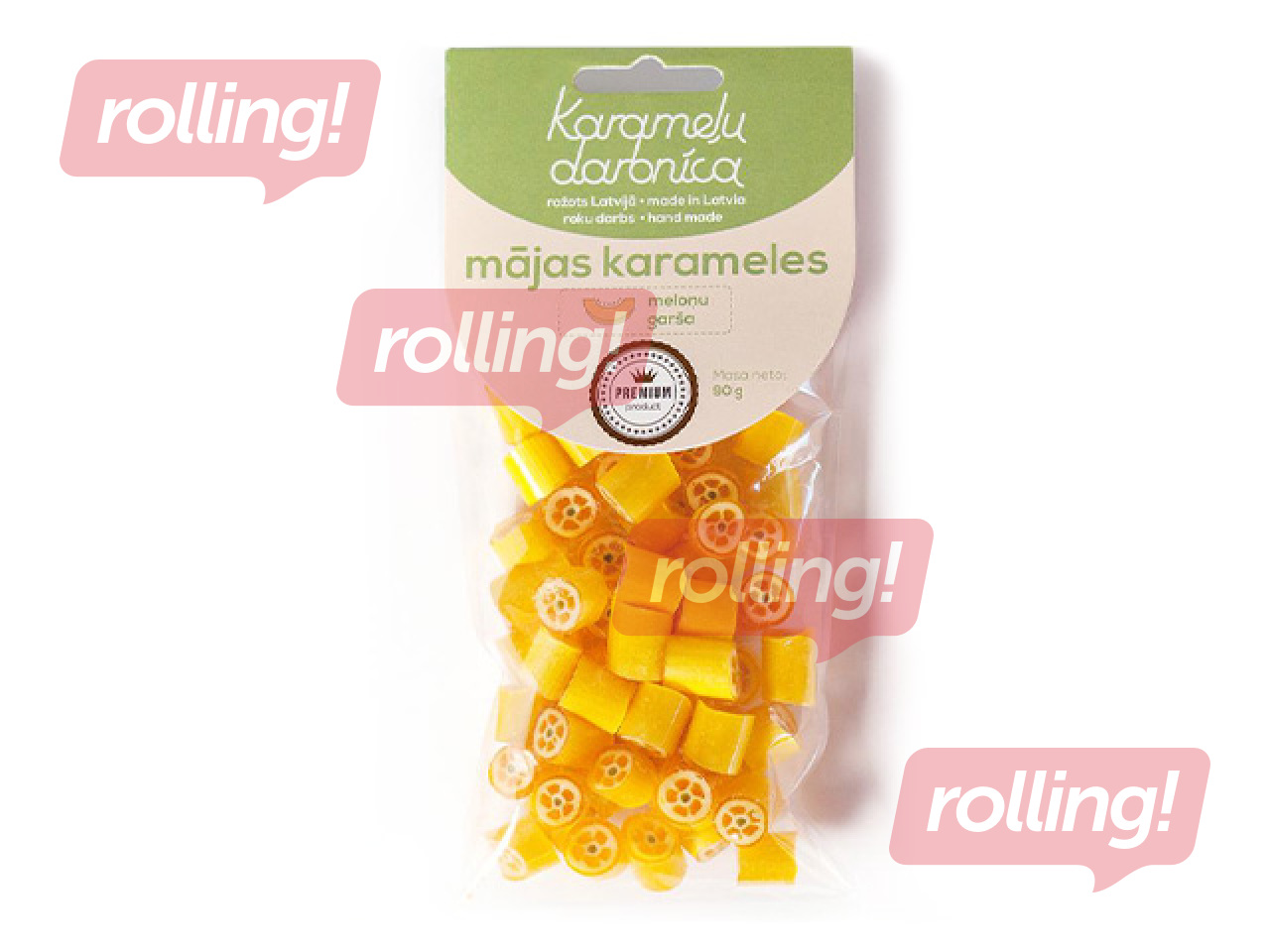 Karameles Karameļu darbnīca, Meloņu, 90g