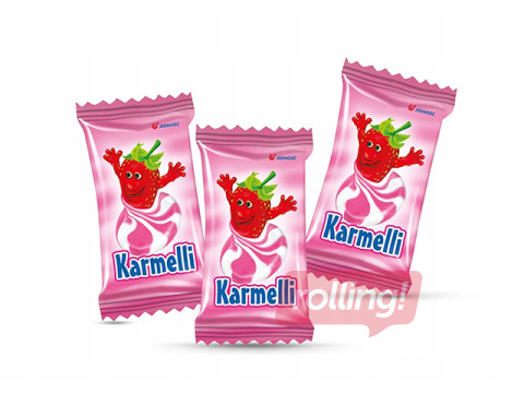 Jednoosc karamellid maasika ja koore maitsega, 1kg