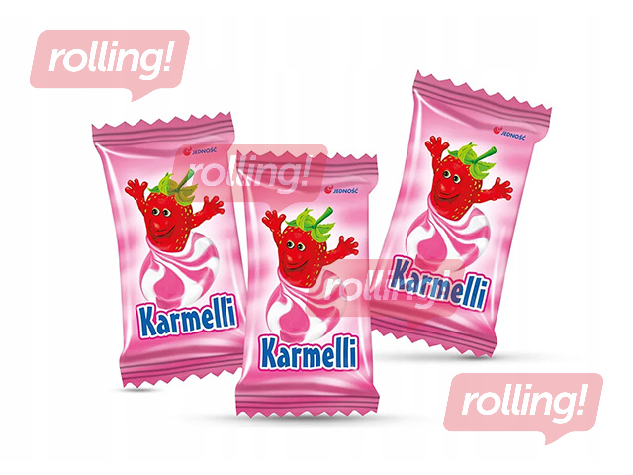 Jednoosc karamellid maasika ja koore maitsega, 1kg