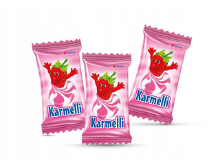 Karameles Jednoosc ar zemeņu un krējuma garšu, 1kg