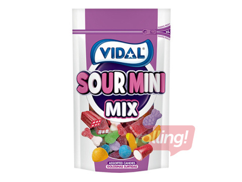 Želeekommid Vidal Sour Mini Mix, 180g