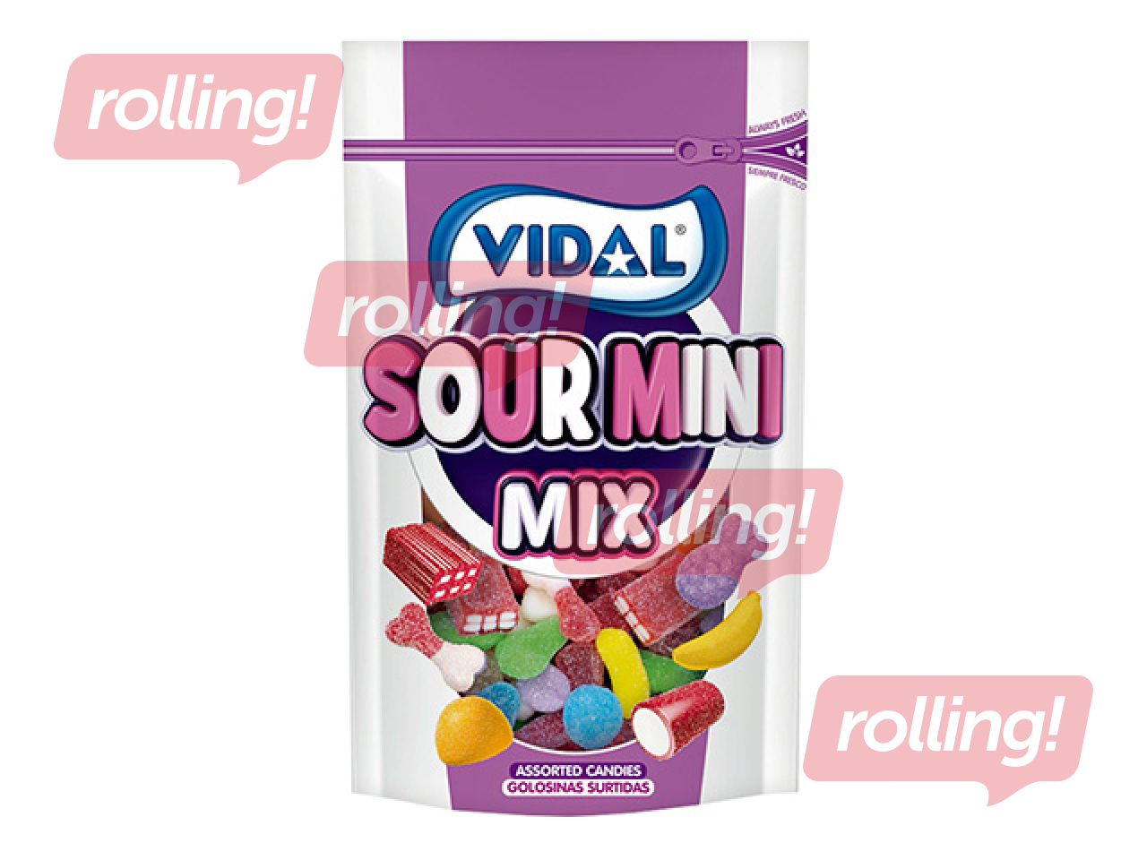 Želeekommid Vidal Sour Mini Mix, 180g