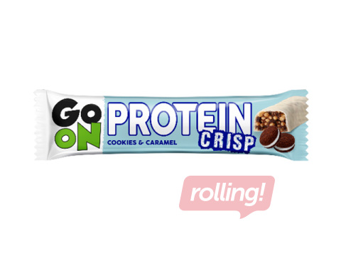 Batoniņš Sante, Go On, Protein Crisp ar cepumiem un karameli, 50g
