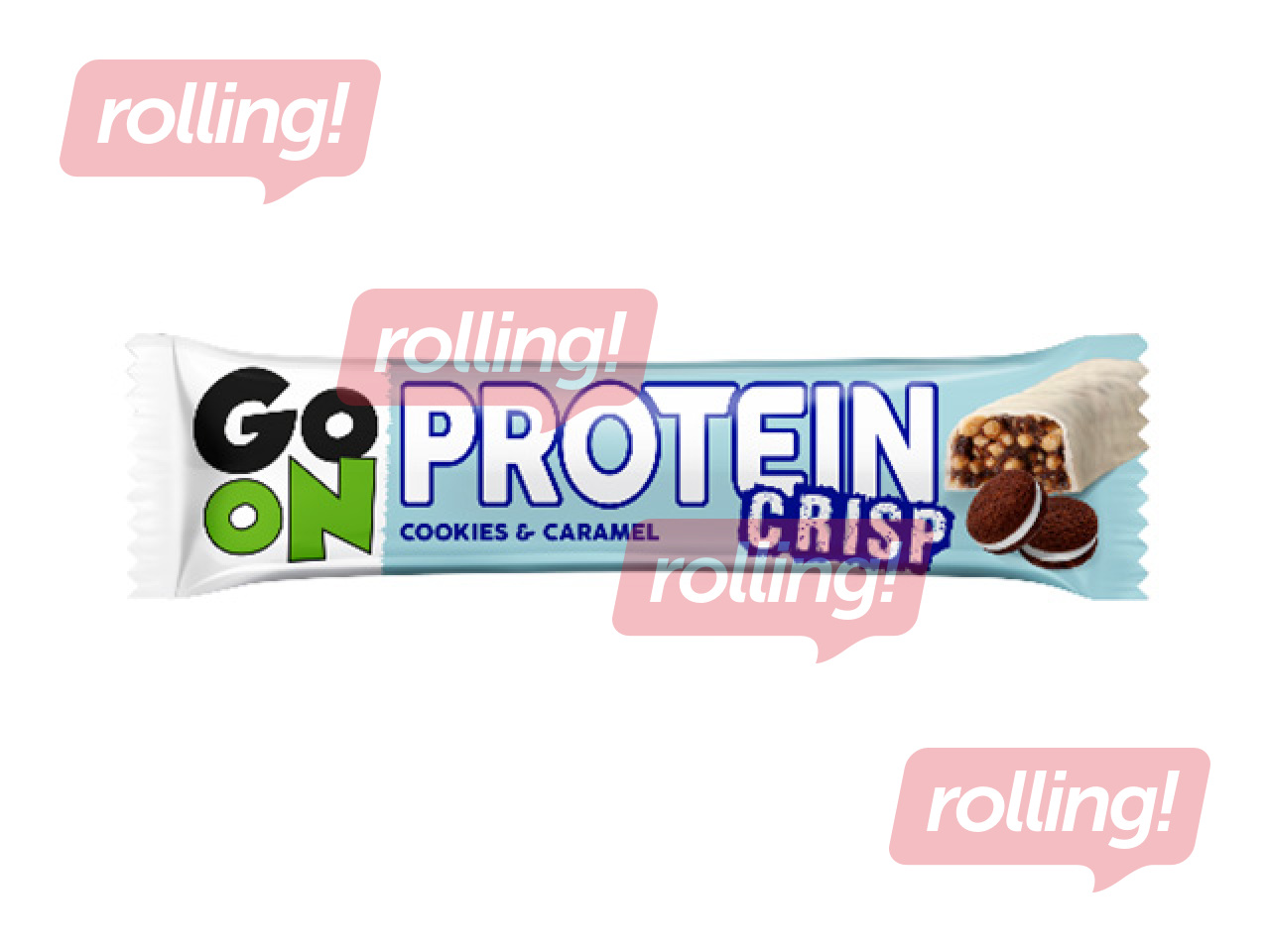 Протеиновый батончик GO ON, Protein Crisp, со вкусом карамели и печенья, 50г