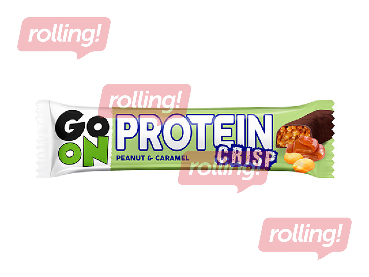 Batoniņš Sante, Go On, Protein Crisp ar zemesriekstiem un karameli, 50g