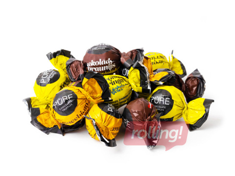 Šokolaaditrühvlite valik Pure Chocolate (brownie, sidruni, kohvi), 1kg