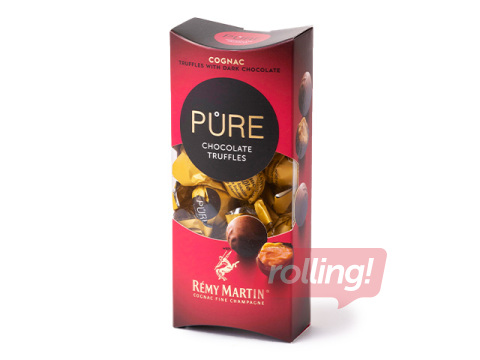 Трюфели из тёмного шоколада Pure Chocolate с кремовой начинкой из коньяка Rémy Martin, 108g