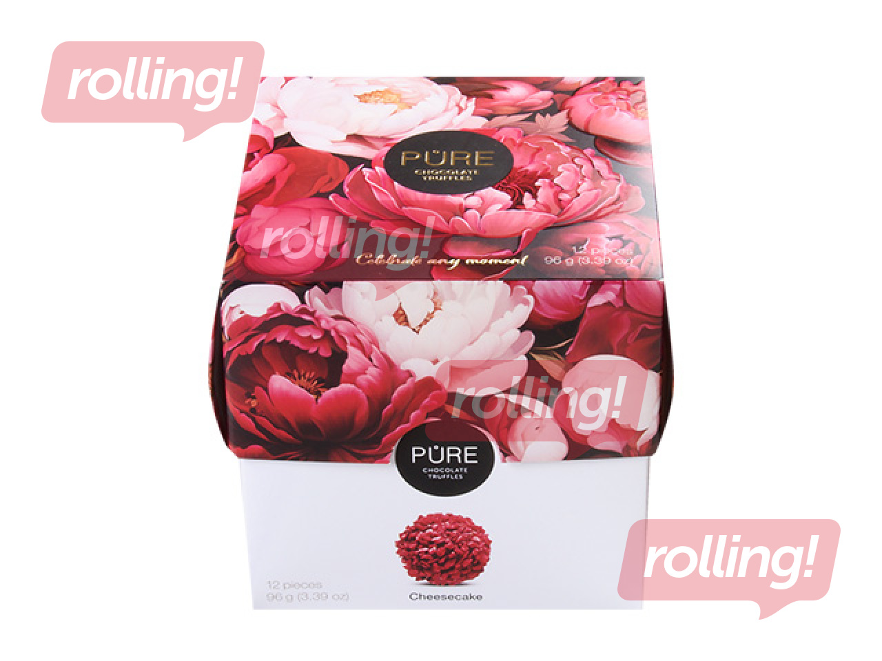 Ассорти шоколадных трюфелей Pure Chocolate, Пионы, 96г