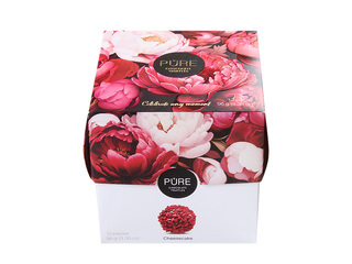 Chocolate truffle selection Pure Chocolate, Peonies, 96g