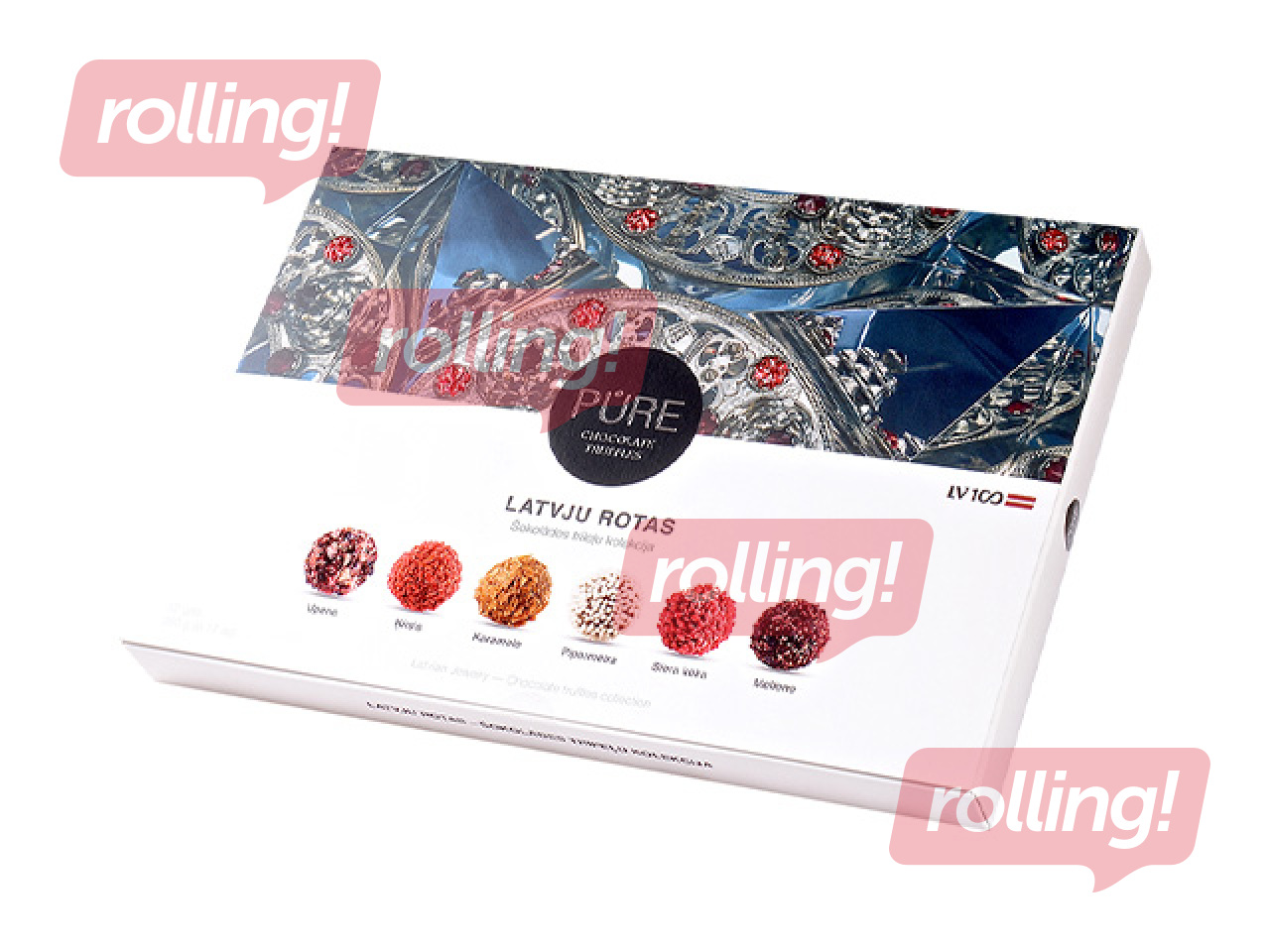 Šokolaaditrühvlite valik Pure Chocolate, Ehted, 265g