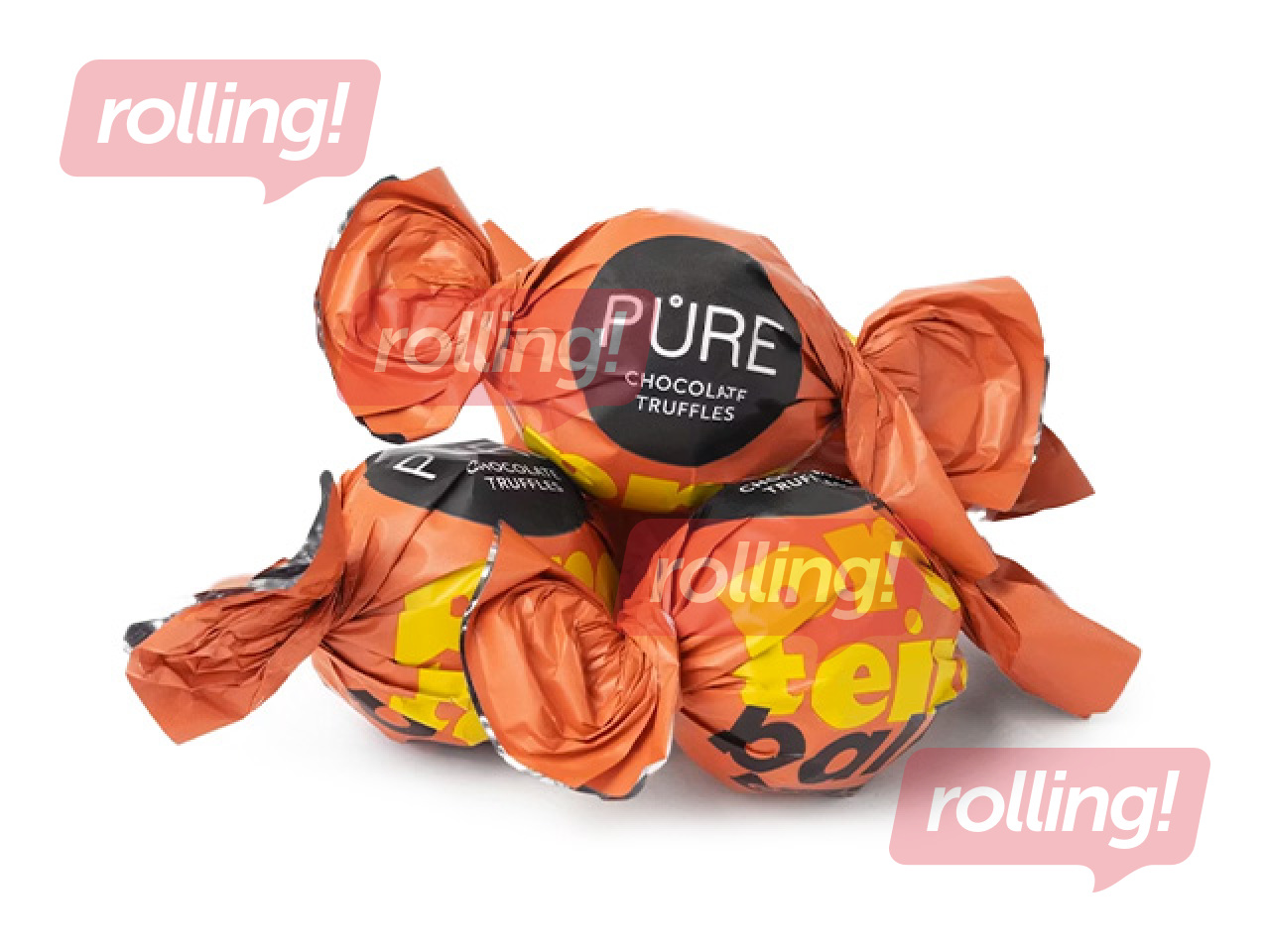 Dark chocolate truffles Pure Chocolate with chocolate protein filling, 500g