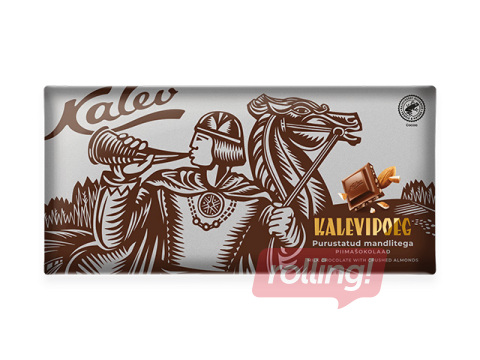 Šokolaad Kalev, Kalevipoeg, piimašokolaad mandlitega, 270g