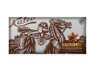 Šokolaad Kalev, Kalevipoeg, piimašokolaad mandlitega, 270g