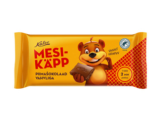 Šokolaad Kalev Mesikäpp, piima vahvlitega, 100g