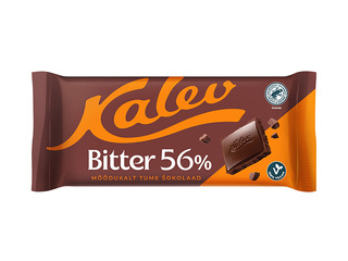 Chocolate Kalev, Bitter 56%, moderately dark, 100g