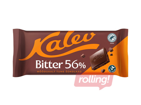 Шоколад Kalev, Bitter 56%, умеренно тёмный, 100г