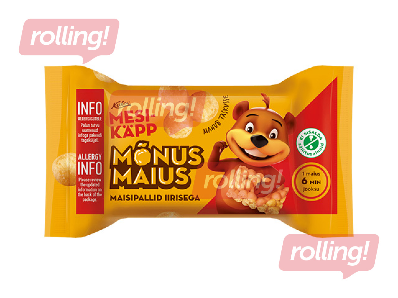 Maisipallid Kalev Mesikäpp, Mõnus Maius iirisega, 25g