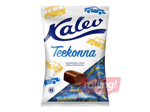 Konfektes Kalev, Teekonna, pralinē konfekte ar zemesriekstiem, 175g
