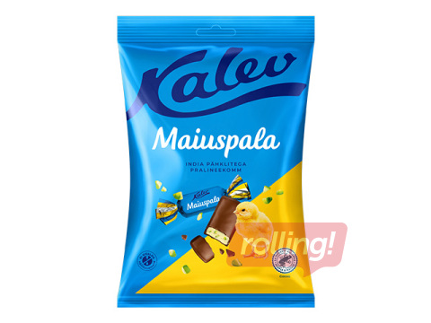 Kommid Kalev, Maiuspala, india pähklitega pralineekomm, 175g