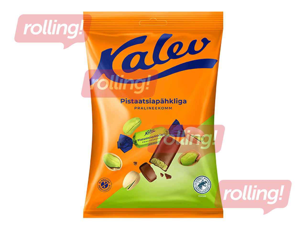 Kommid Kalev, pralineekommid pistaatsiapähkliga, 175g