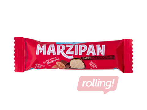Marzipan bar Skrīveru Saldumi in dark chocolate, 40g
