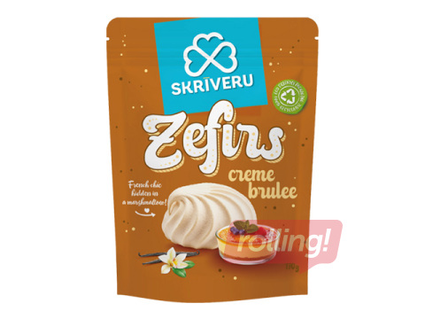 Vahukomm Skrīveru Saldumi, Crème Brûlée maitsega, 170g