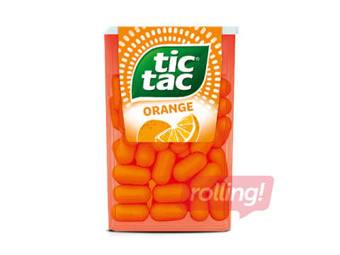 Dražejas Tic Tac ar apelsīnu garšu, 18g