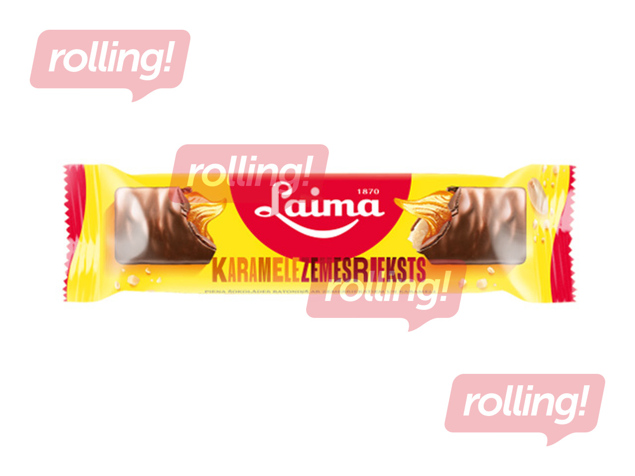 Bar Laima, Milk Chocolate with Peanuts and Caramel, 50g
