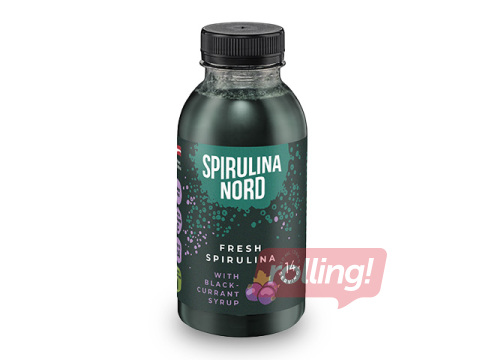 Spirulina SpirulinaNord, värske, mustsõstrasiirupiga, 330ml