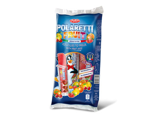 Фруктовое мороженое Dolfin, Polaretti Fruit, со вкусом клубники, вишни, апельсина и лимона, 10шт 