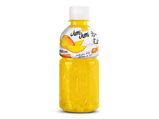 Drink Jumi Jumi, mango with coconut jelly pieces, 320ml (Deposit included in the price)