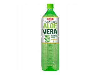 Drink OKF, Aloe Vera with white grape juice, 1.5l (Deposit included in the price)