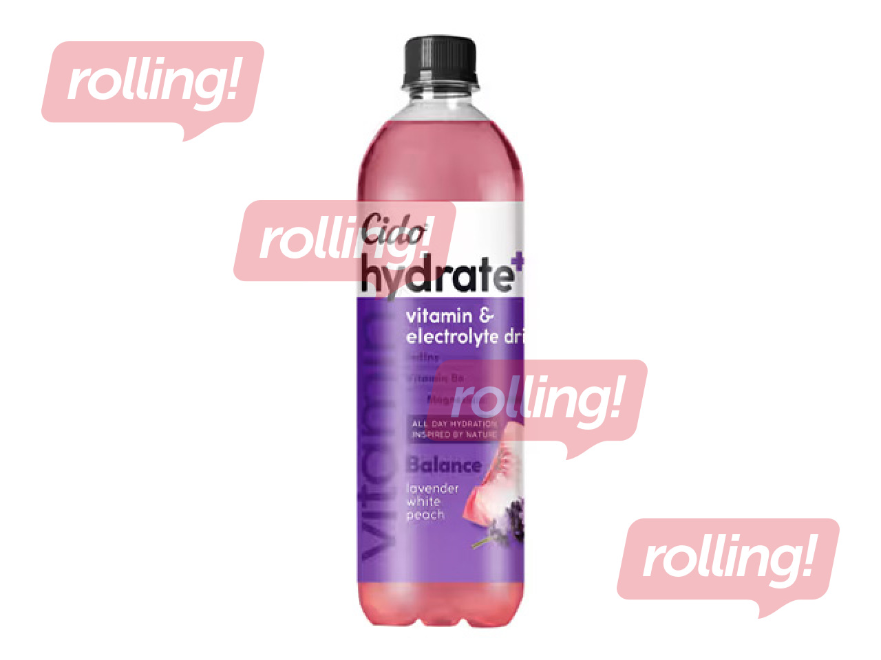 Jook Cido, Hydrate+ Balance valge virsiku ja lavendli maitsega, 600ml (taarapant on hinna sees)