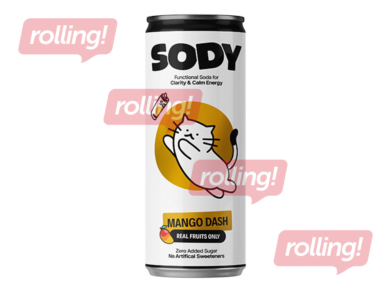 Gaseeritud funktsionaalne jook Sody Mango, 330ml (taarapant hinnas)