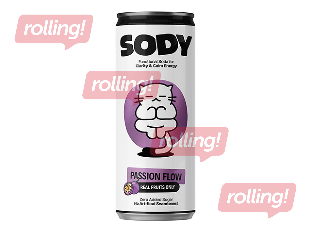 Газированный функциональный напиток Sody Passion, 330ml (депозит включён в цену)