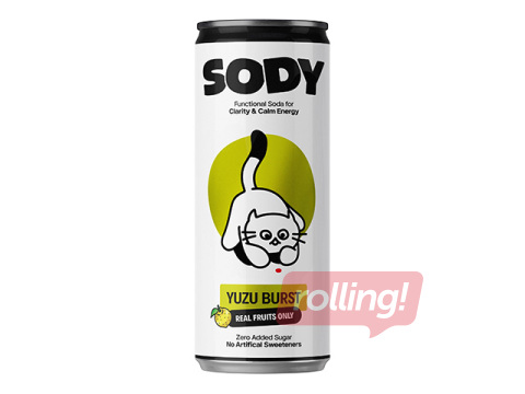 Gaseeritud funktsionaalne jook Sody Yuzu, 330ml (taarapant hinnas)