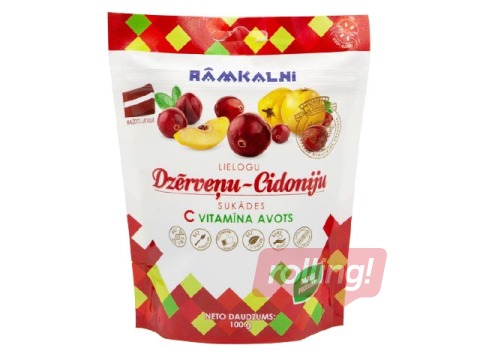 Sukādes Rāmkalni dzērveņu, cidoniju, 100g