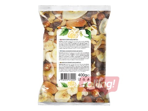 Nut - fruit cocktail Zelta rieksts, 400g