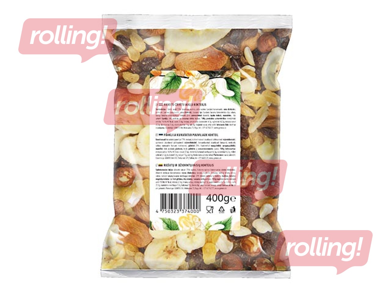 Riekstu - augļu kokteilis Zelta rieksts, 400g