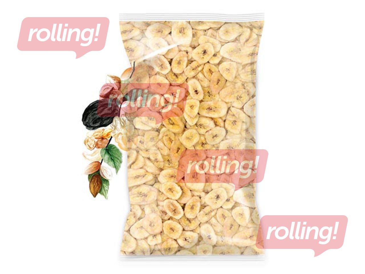 Banānu čipsi, 500g 
