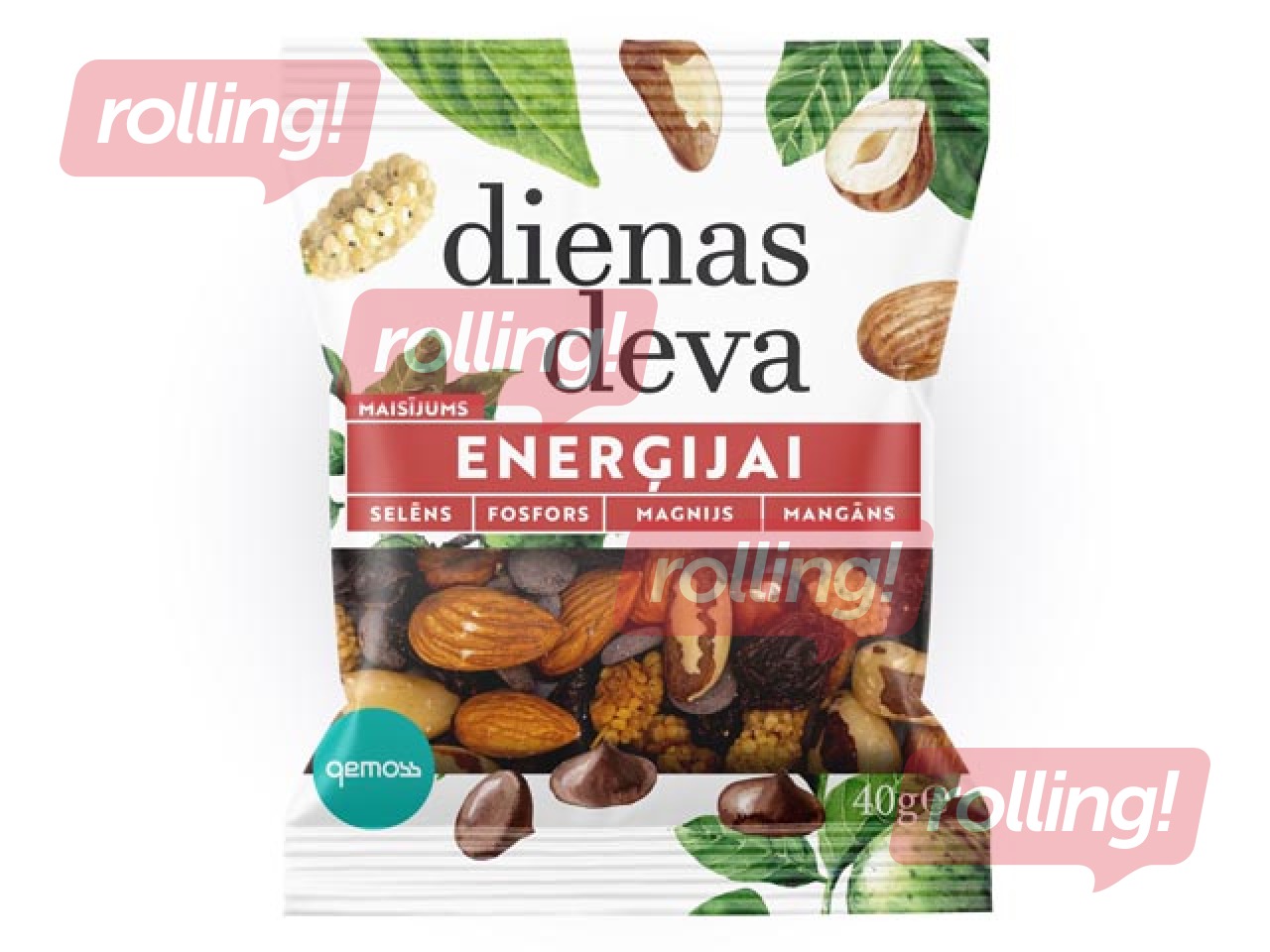 Riekstu un žāvētu augļu maisījums Dienas deva 