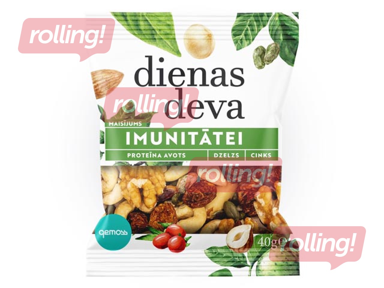 Riekstu un žāvētu augļu maisījums Dienas deva 