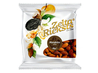 Миндаль жареный, соленый Zelta rieksts, 80г