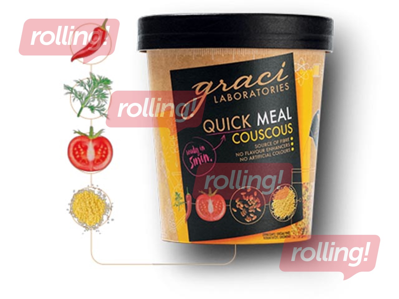 Ātri pagatavojama maltīte kuskuss Graci, 75g