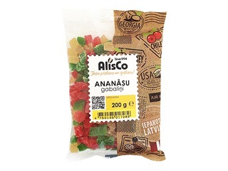 Dried pineapple AlisCo, assorted, 200g