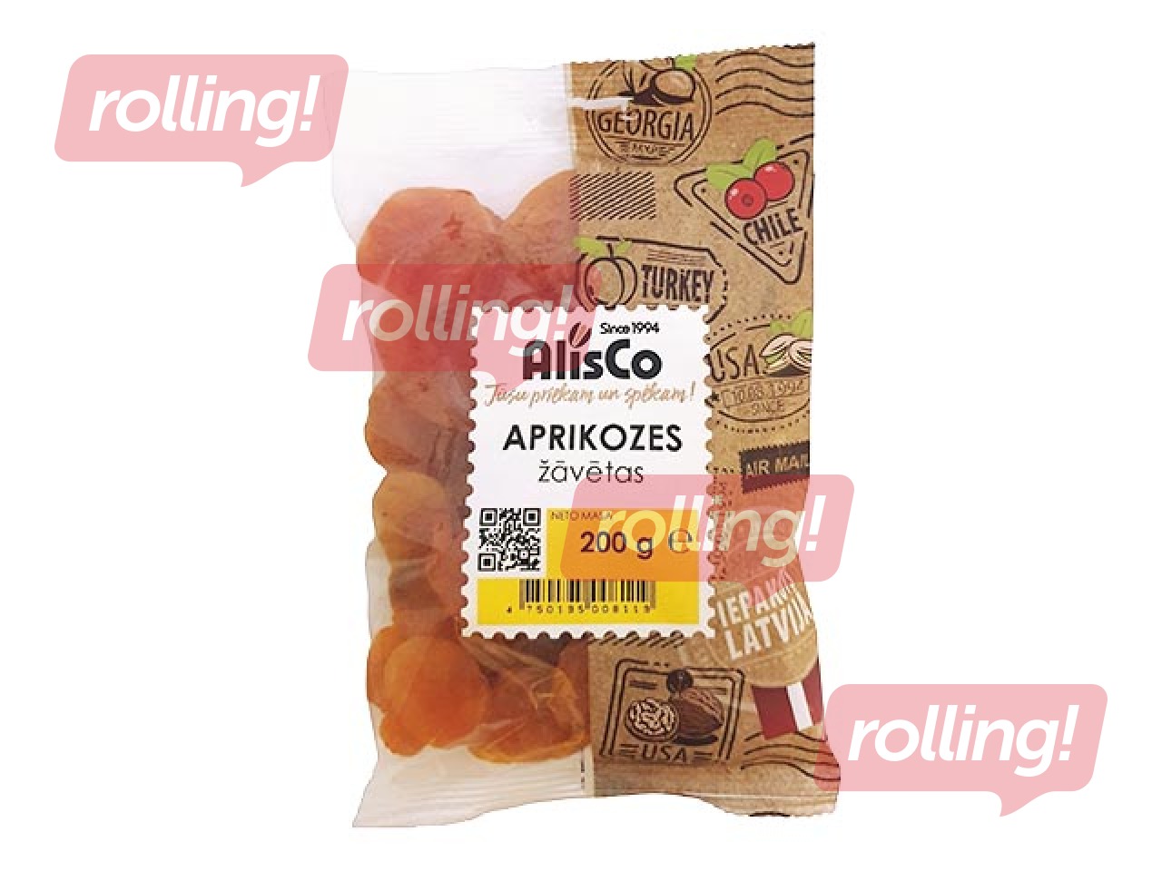 Kuivatatud aprikoosid AlisCo, 200 g