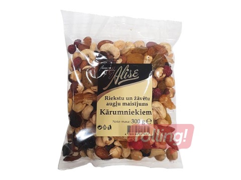 Puuviljade ja pähklite segu Kārumniekiem AlisCo, 300 g