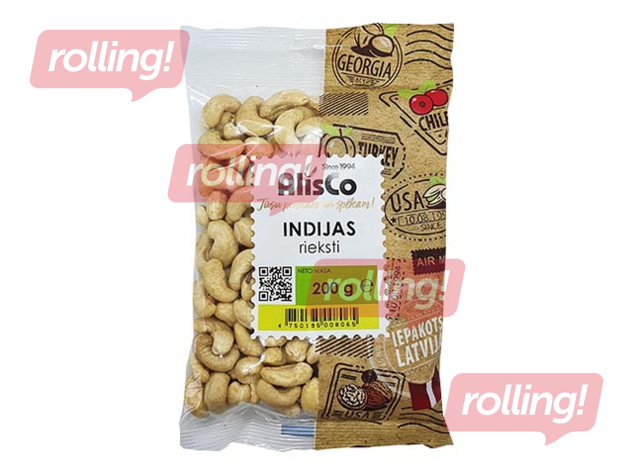 Indijas rieksti AlisCo, 200g