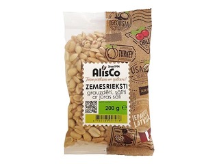 Röstitud ja kooritud soolapähklid AlisCo, 200 g