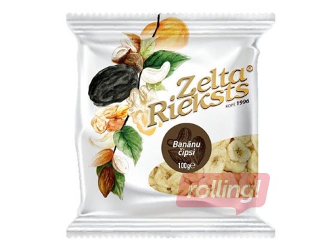 Banānu čipsi Zelta Rieksts, 100g